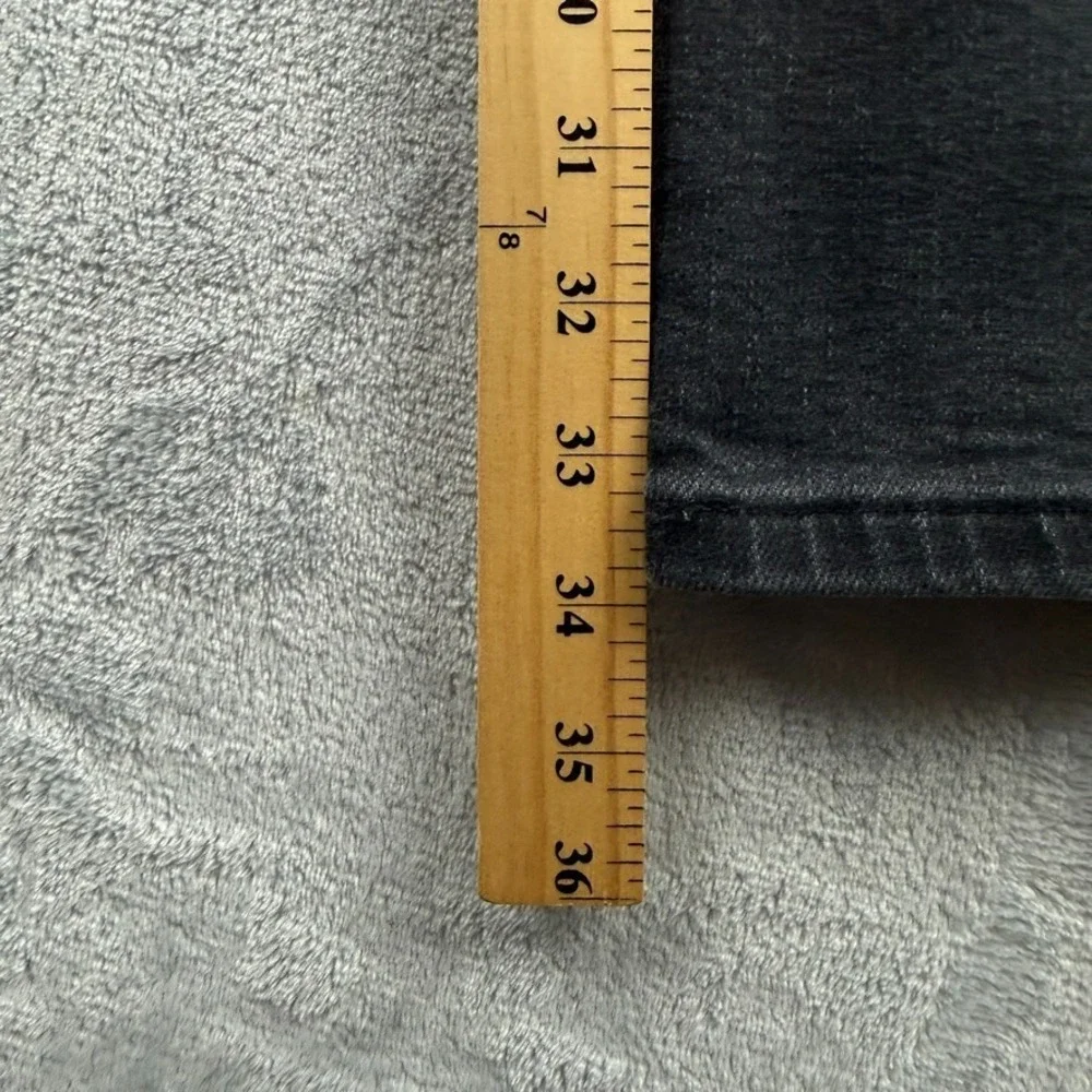 Lucky Brand Jeans Men 32x34 Black 363 Vintage Straight Dark Wash Stretch Denim